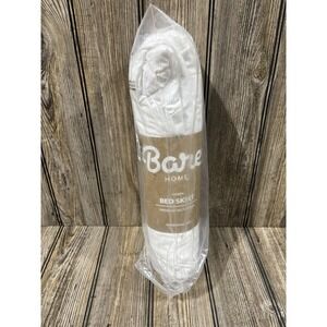 Bare Home Queen Bed Skirt - 15-Inch Tailored Drop Easy Fit